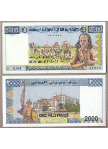 GIBUTI 2000 Francs 1997 Fior di Stampa